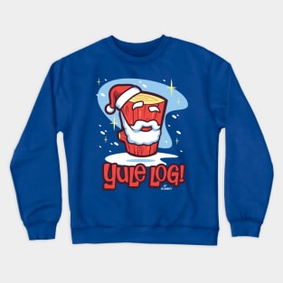 Yule Log by Blammo! Crewneck Sweatshirt